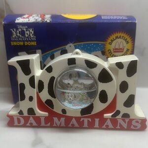 Vintage McDonald’s x Disney 101 Dalmatians Snow Globe With Original Box